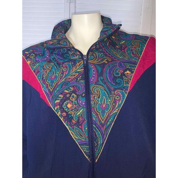 Vintage 80’s 90’s Streetwear Bomber Jacket Size 18 - Picture 2 of 8